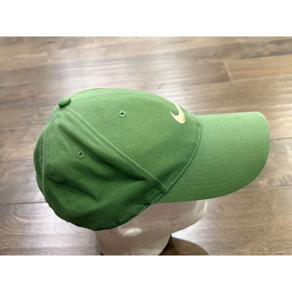 Vintage Y2K Nike Green Center Swoosh Adjustable Strapback Hat Baseball Cap - Picture 4 of 8